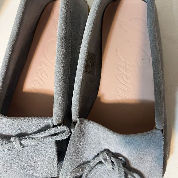 J.Crew Soft unlined suede Moccasin driving loafers in Powder Blue Size 8 - Picture 8 of 10